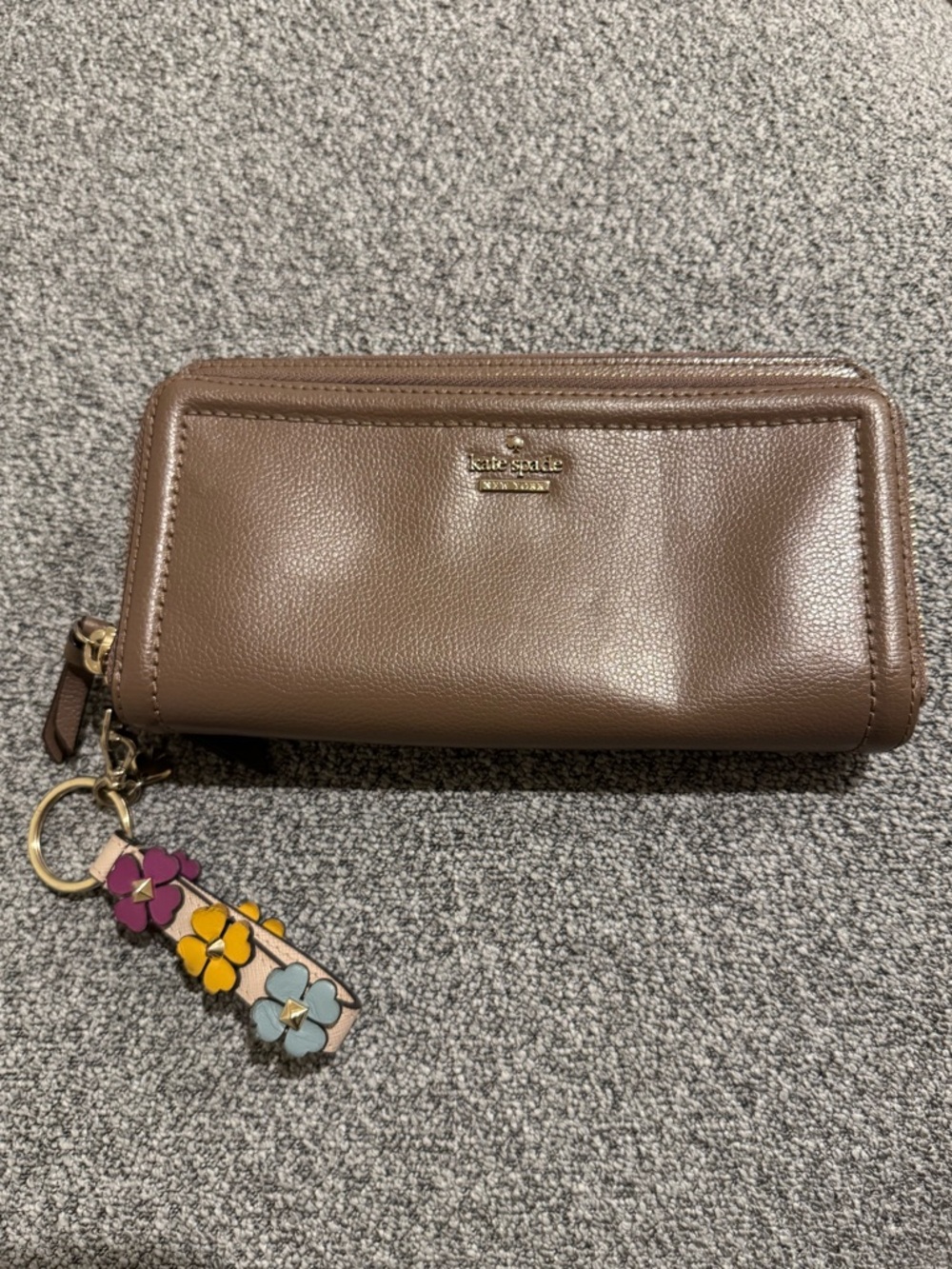 Kate Spade Patterson Drive Double Zip Accordion Wallet with Keychain